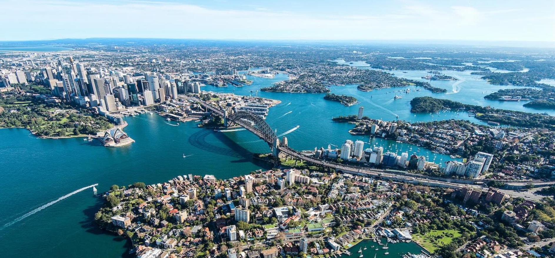 Sydney Harbour from above